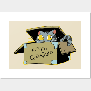 Kitten Quarantino Posters and Art